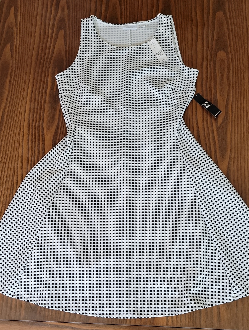 NWT -- New York & Company Black and White Gingham Dress | Size: M